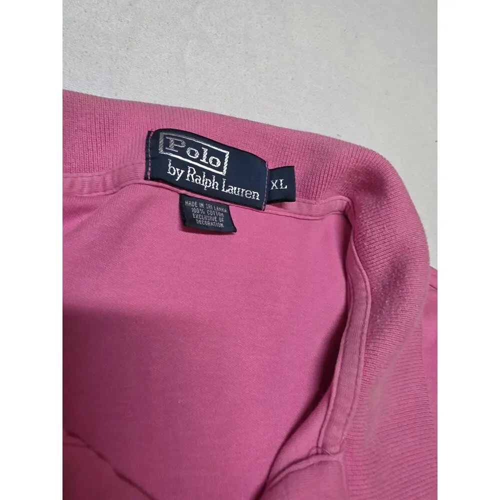 polo ralph lauren polo shirt Mens Size Xl Pink Short Sleeve Shirt